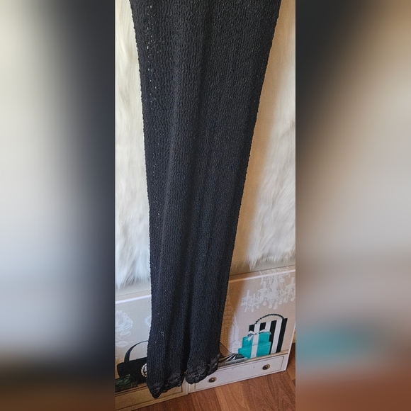 Alexandra Bartlett Lace Noir Knit Duster Vest - Picture 7 of 9